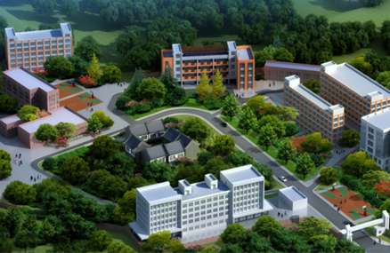 贵阳电子职业学校林东校区鸟瞰图