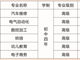 河南经济贸易技师学院专业