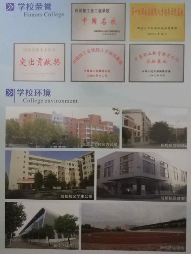 开云kaiyun(中国)核工业技师学院成都校区学校荣誉及环境