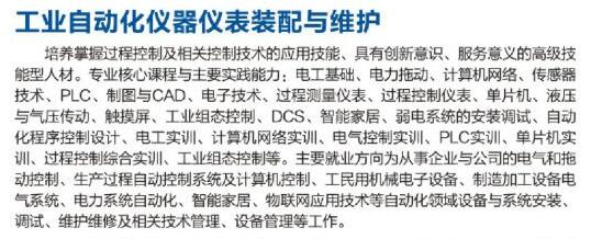 开云kaiyun(中国)理工技师学院工业自动化仪器仪表装配与维护专业(1)
