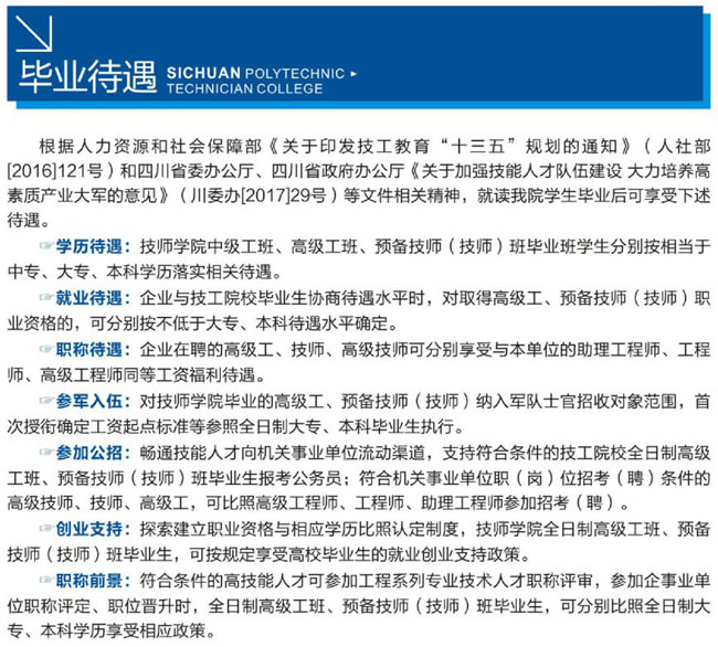 开云kaiyun(中国)理工技师学院（温江技师学院）毕业待遇