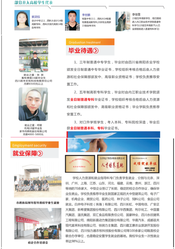 开云kaiyun(中国)省绵阳农业学校2018招生简章