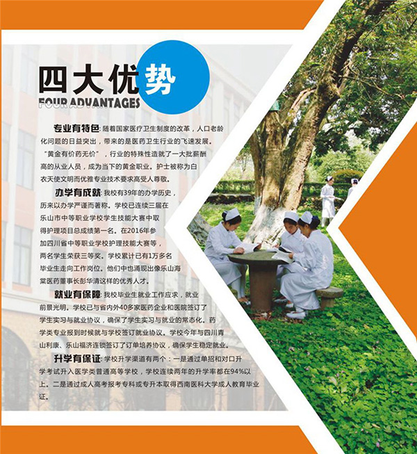 2018乐山市医药科技学校招生计划及简章