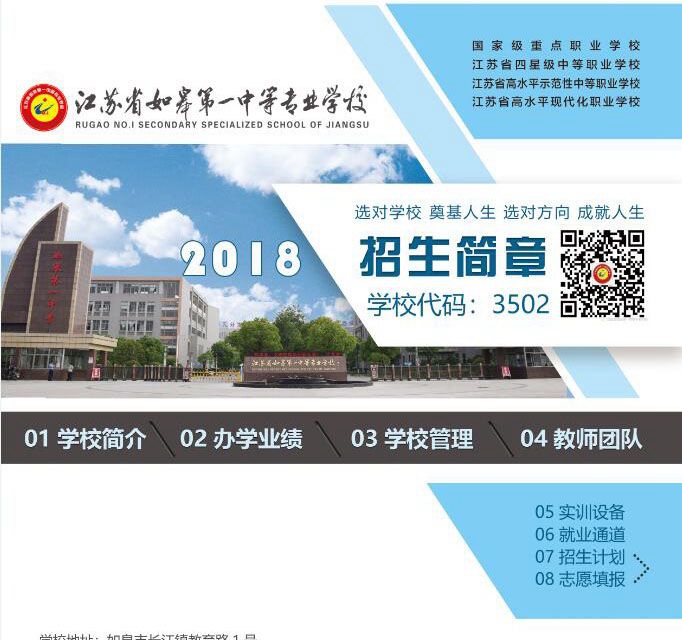 2019年，中专，江苏省如皋第一中等专业学校，排名